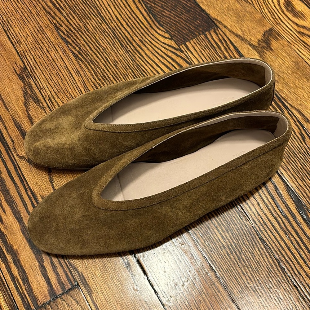 New season le monde beryl luna ballet flats suede